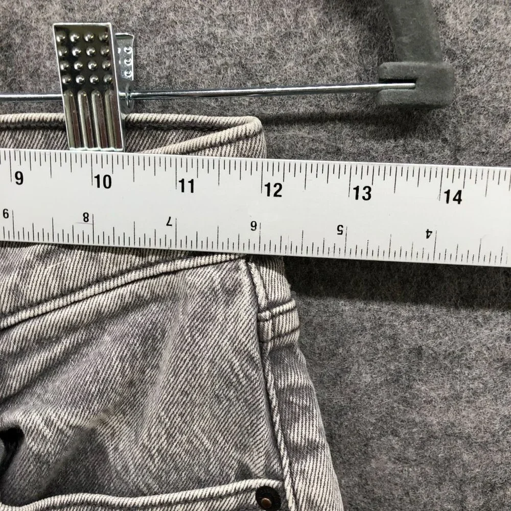 Abercrombie & Fitch 90s Ultra High Rise Curve Love Jeans Women 24/00S Gray Denim - Picture 6 of 10